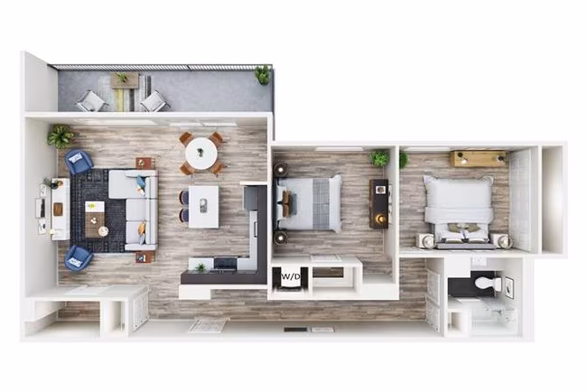 2x1 B 0708 floor plan